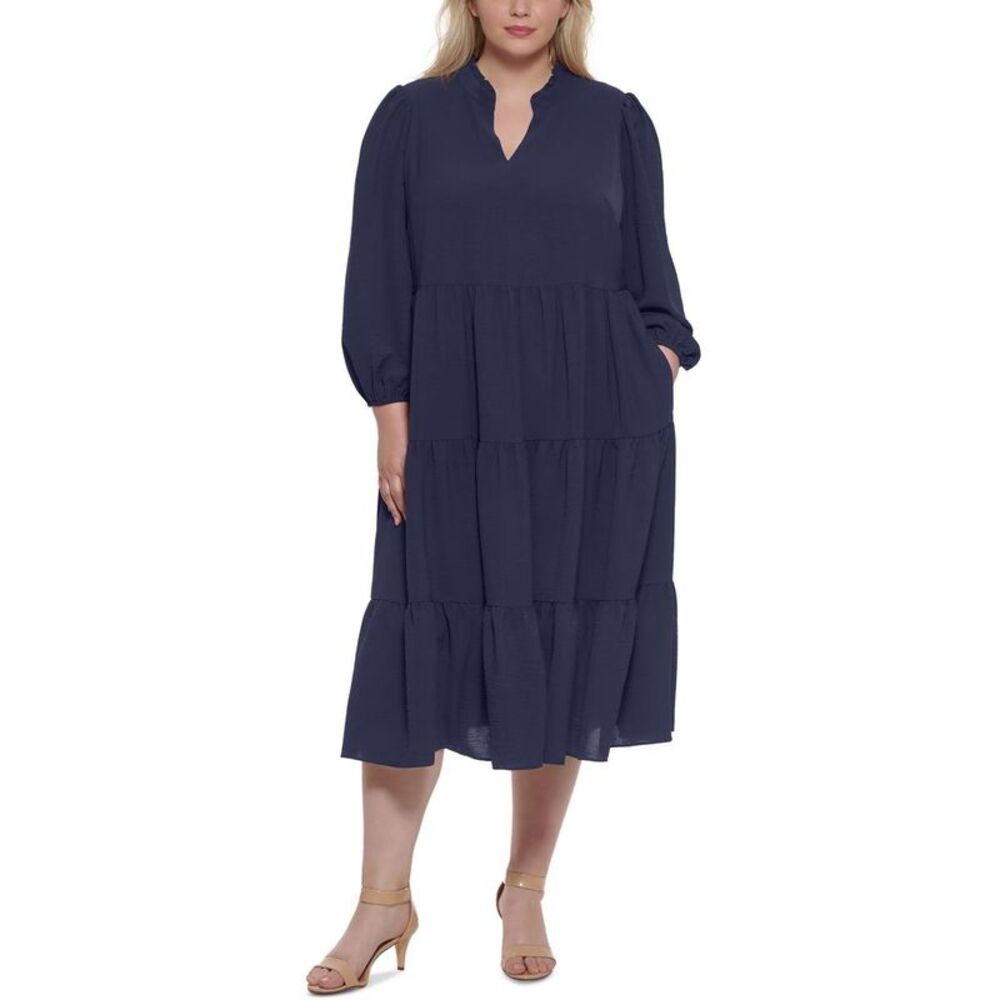 Jessica Howard Midnight Blue Long Sleeve Dress